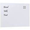 vidaXL Tableau noir magn&eacute;tique mural blanc 80x60 cm verre tremp&eacute;