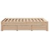 vidaXL Cadre de lit sans matelas avec tiroirs 135x190 cm bois de pin