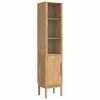 vidaXL Ensemble de mobilier de salle de bain FLORO 4 pcs Cire marron