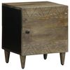 vidaXL Tables chevet 2 pcs gris clair 40x33x46 cm bois manguier solide