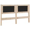 vidaXL T&ecirc;te de lit capitonn&eacute;e Marron 135 cm Pin massif
