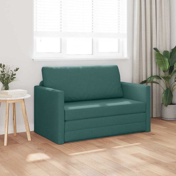 vidaXL Canapé-Lit Vert foncé 124 x 71 x 78 cm Velours