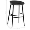vidaXL Ensemble de bar 5 pcs Blanc et noir