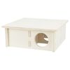 TRIXIE Maison pour rongeurs &agrave; 4 pi&egrave;ces 25x10x25 cm Bois