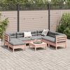 vidaXL Salon de jardin 8 pcs avec coussins sapin douglas solide