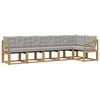 vidaXL Ensemble de canap&eacute;s d'ext&eacute;rieur 6 pc Blanc et gris clair