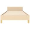 vidaXL Cadre de lit sans matelas cr&egrave;me 80x200 cm tissu