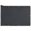 vidaXL &Eacute;cran d'intimit&eacute; de balcon anthracite 300x90 cm PVC