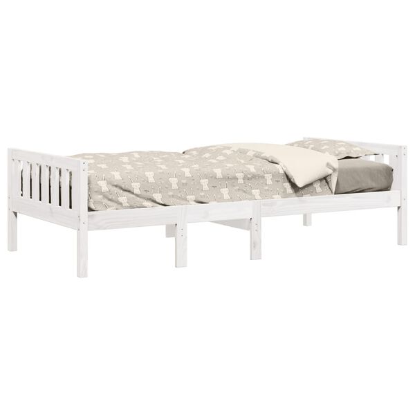 vidaXL Lit pour enfants sans matelas blanc 90x190cm bois de pin massif