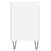 vidaXL Tables de chevet 2 pcs blanc 40x30x50 cm bois d'ing&eacute;nierie