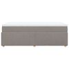 vidaXL Sommier &agrave; lattes de lit avec matelas Taupe 80x200 cm Tissu