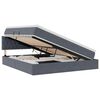 vidaXL Lit de Rangement avec matelas Gris fonc&eacute; 180 x 200 cm Velours