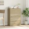vidaXL Buffet ch&ecirc;ne sonoma 60x31x84 cm bois d'ing&eacute;nierie