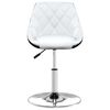 vidaXL Chaise de salle &agrave; manger Blanc et noir Similicuir