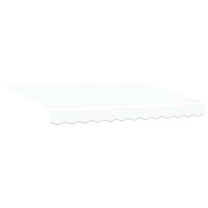 vidaXL Toile de rechange pour auvent Blanc 330 x 245 cm Polyester