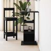 vidaXL Table de bar Ch&ecirc;ne noir 60 x 60 x 100 cm Bois d'ing&eacute;nierie