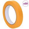 vidaXL Rubans de masquage pour peintre 50 pcs Jaune 19mm x 50m Papier
