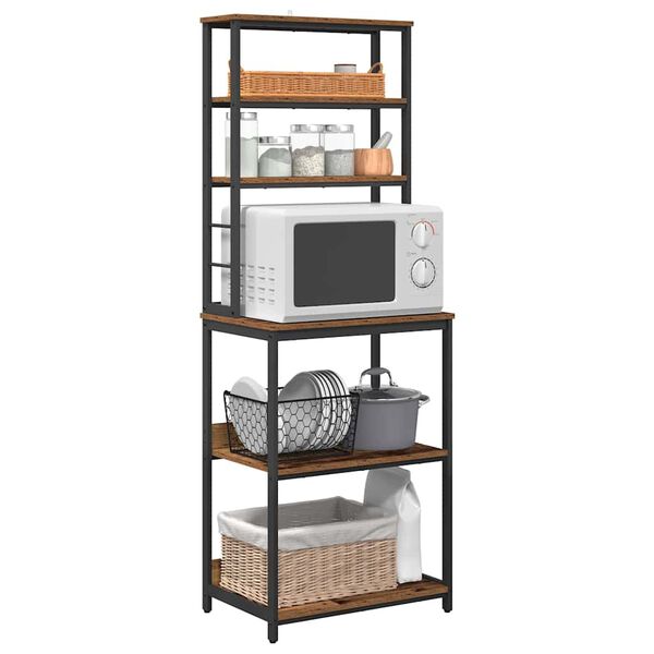 vidaXL &Eacute;tag&egrave;re de cuisine Bois Ancien 60 x 40 x 168 cm