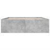 vidaXL Cadre de lit sans matelas gris b&eacute;ton 160x200 cm