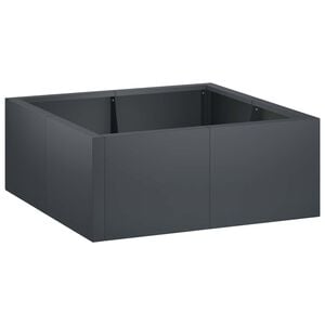 vidaXL Mur de sout&egrave;nement 4 pc 100 x 100 x 30 cm Acier Anthracite
