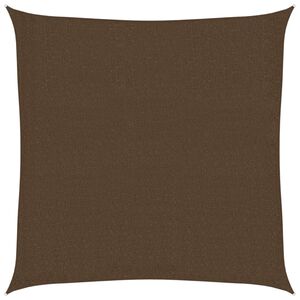 vidaXL Voile d'ombrage 160 g/m&sup2; Marron 2,5x2,5 m PEHD