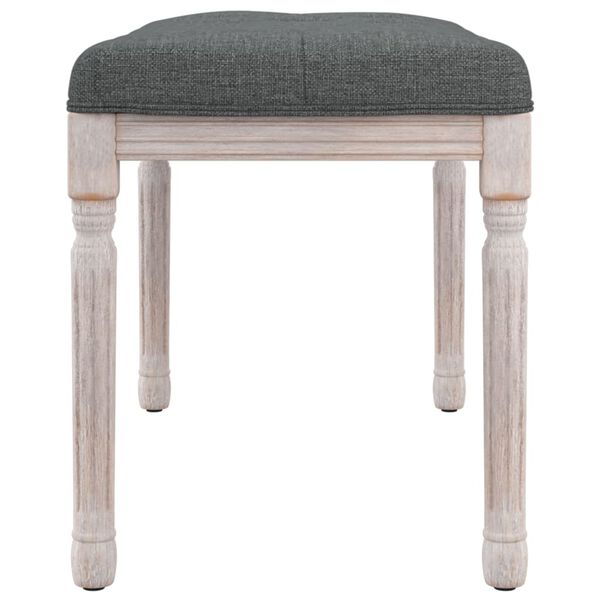 vidaXL Banc Gris fonc&eacute; 80x40x49 cm Tissu