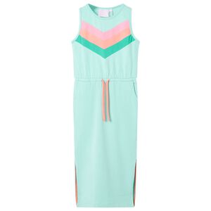 Robe pour enfants avec cordon de serrage menthe claire 104