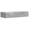 vidaXL Table d'appoint murale Gris b&eacute;ton 87,5 x 34,5 x 17 cm