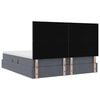 vidaXL Lit de Rangement avec matelas Gris fonc&eacute; 180 x 200 cm Velours