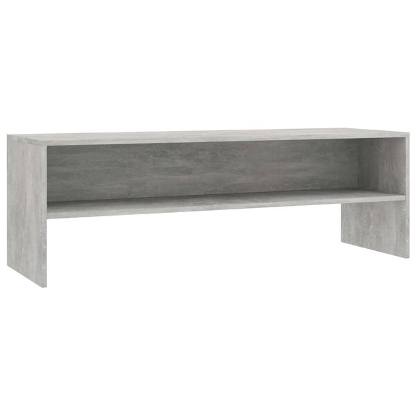vidaXL Meuble TV Gris béton 120x40x40 cm Bois d'ingénierie
