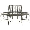 vidaXL Banc circulaire de jardin 160 cm Acier