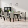 vidaXL Chaises &agrave; manger lot de 6 gris clair velours