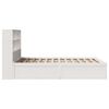 vidaXL Cadre de lit sans matelas blanc 135x190 cm bois de pin massif