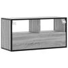 vidaXL Meuble TV sonoma gris 80x31x39,5 cm bois d'ingénierie et métal