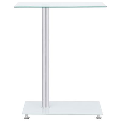 vidaXL Table d'appoint en forme U Transparent 45x30x58 cm Verre trempé