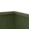 vidaXL Bordure de Pelouse 6 pcs Vert olive 60 x 60 x 13 cm Acier