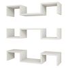 Homemania &Eacute;tag&egrave;re murale Elegant 74,2x22x16,8 cm Blanc