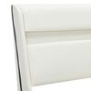vidaXL Cadre de lit avec LED blanc similicuir 150x200 cm
