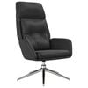 vidaXL Chaise de relaxation Noir Cuir v&eacute;ritable