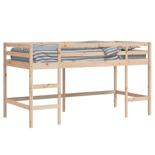 vidaXL Lit mezzanine d'enfants sans matelas avec &eacute;chelle 90x190 cm