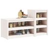 vidaXL Armoires de cuisine d'ext&eacute;rieur 2 pcs blanc bois de pin massif
