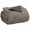 vidaXL Duvet d'&eacute;t&eacute; simple Gris clair et anthracite 200 x 200 cm