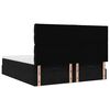 VidaXL Cadre de lit ottoman avec matelas noir 200x200cm velours