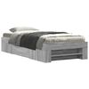 vidaXL Cadre de lit sans matelas sonoma gris 75x190 cm