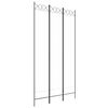 vidaXL Cloison de s&eacute;paration 3 panneaux Blanc 120x220 cm Tissu