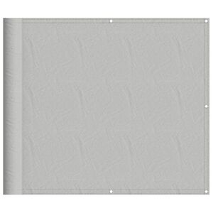 vidaXL &Eacute;cran de balcon gris clair 90x700 cm 100% polyester oxford
