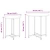 vidaXL Ensemble de tables d'appoint 2 pcs Ch&ecirc;ne artisanal et noir