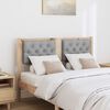 vidaXL T&ecirc;te de lit Marron et gris clair 135 cm Bois massif en pin
