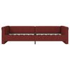 vidaXL Lit avec &eacute;clairage USB Rouge bordeaux Tissu 90x200 cm