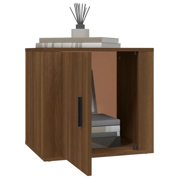 vidaXL Tables de chevet 2 pcs Ch&ecirc;ne marron 50x39x47 cm